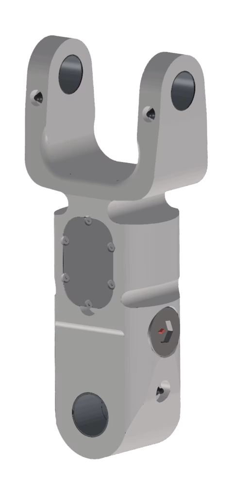 Weighing link for timber crane scale