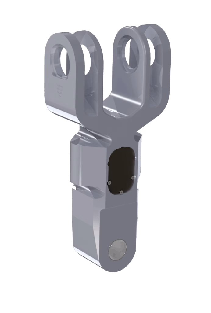 Weighing link for timber crane scale