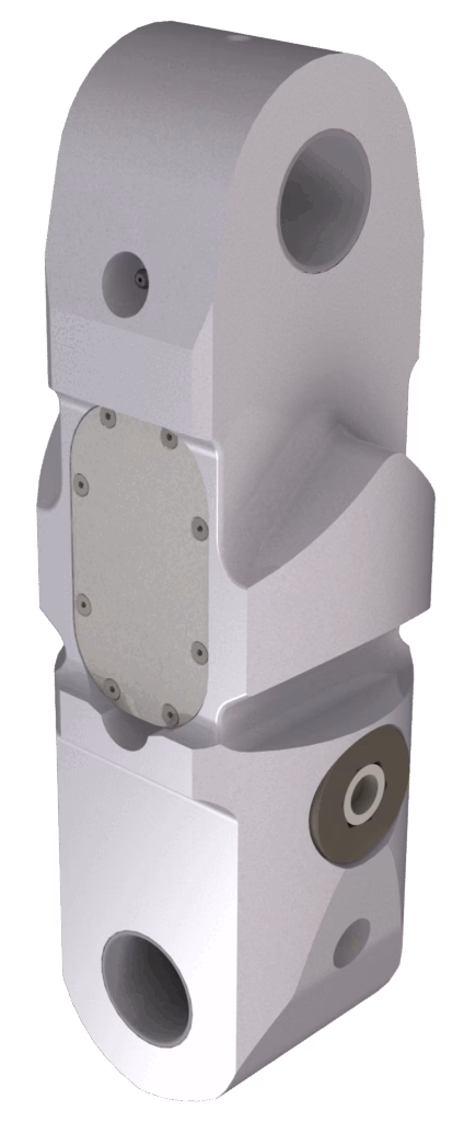 Weighing link for timber crane scale