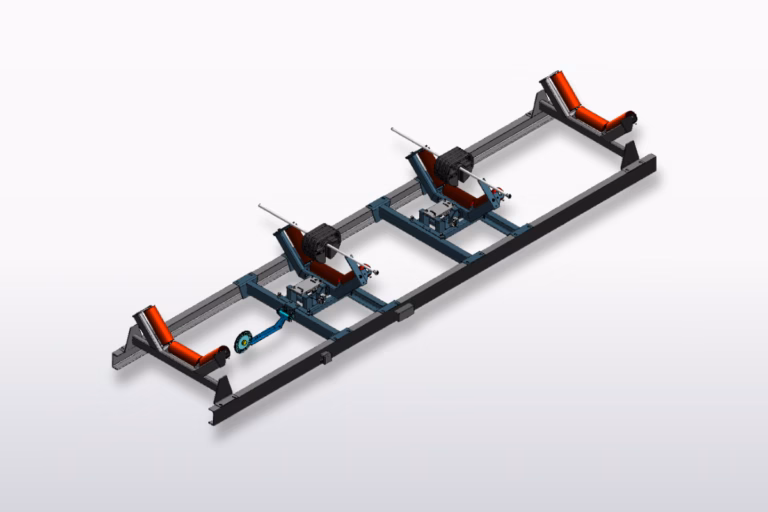 3D rendering of a belt scale