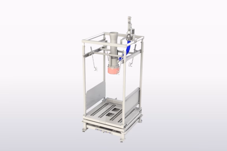 3D model of industrial big bag filling equipment