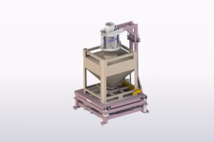 3D model of a container filling station for bulk materials
