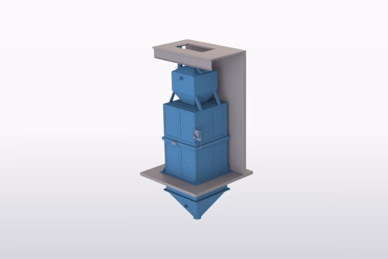 3D model of a totalising hopper scale