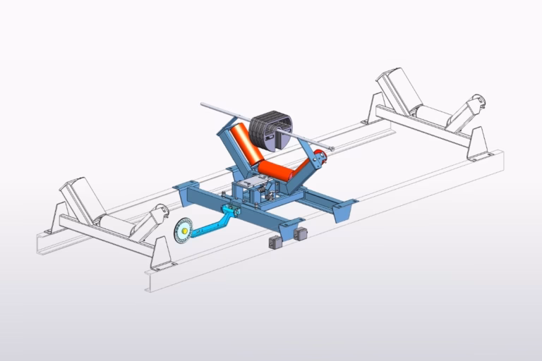 Drawing of a single roller belt scale