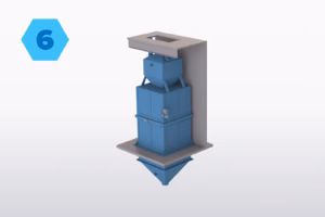 3D model of a totalising hopper scale