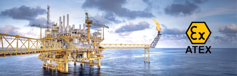 Offshore oil and gas platform in an ATEX classified environment